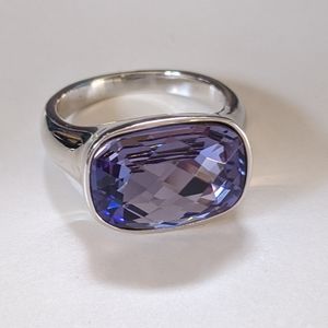 Touchstone Crystal Tanzanite Ring size 6